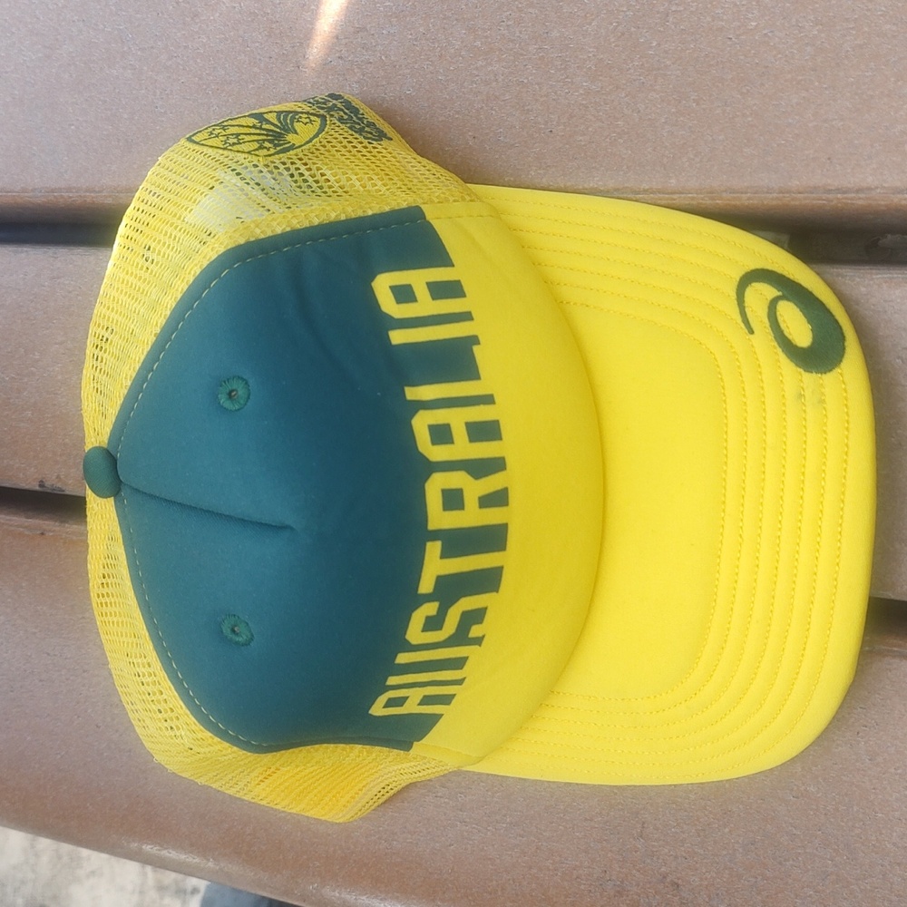Vtg Australia Official Licensed Product Cricket Trucker Mesh Snapback Hat Cap View 2